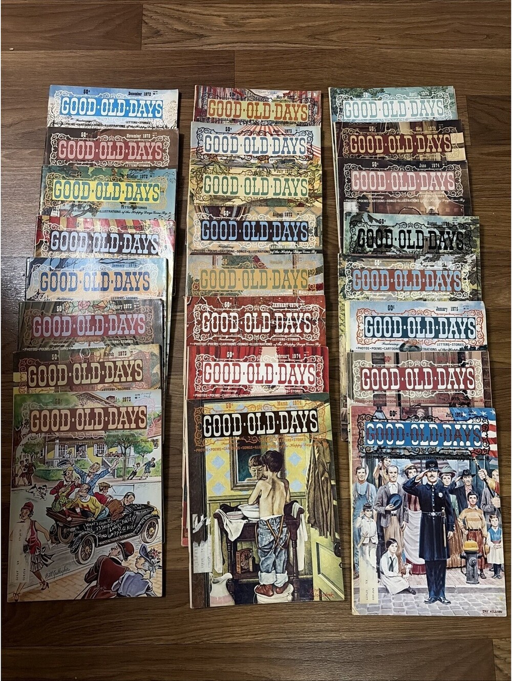Good Old Days Magazine Lot 24 Issues 1972-1975 Nostalgia Vintage Reader